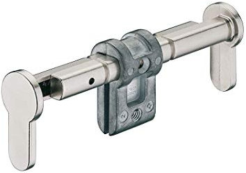 JUVA Blindzylinder montieren Blind-Schließzylinder Montage Einsteck-Zylinder einbauen - H6152 | Zink vernickelt matt | für Türdicken 35–154 mm | 1 Stück