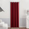PONY DANCE Rideau Thermique Salon - Décoration de Fenêtre Rideaux Draperies Occultants Isolation Réduire du Bruit Economiser l'énergie pour Noël, L 140 x H 240 cm, 1 PC, Rouge Foncé