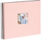 goldbuch 25 622 Spiralalbum mit Bildausschnitt, Bella Vista, Foto Album 35 x 30 x 1,5 cm - Spirale ⌀ 2,8 cm, Erinnerungsalbum aus Leinen, 40 schwarze Seiten, Fotobuch zum Selbstgestalten, Rosé