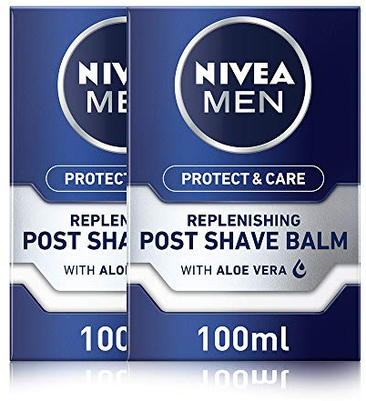 NIVEA Men Protect & Care Post Shave Balm, Pack of 2