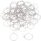 UNICRAFTALE 200pcs 20mm Durchmesser Silbertöne Weinglas Charms Ringe 304 Edelstahl Creolen Befunde 0.7mm Pin Metall Hoop Ohrring Für Frauen Creolen Herstellung 24x20x0.7mm