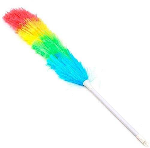 2 x Telescopic Extendable Anti Static Duster Long Handle Cleaning Feather Brush,1.2m 563.5 cm
