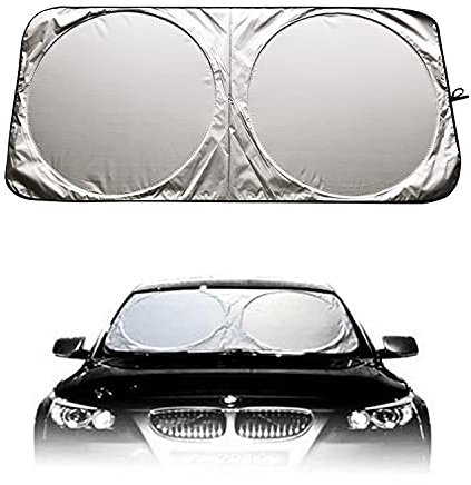 KYYLZ Parasole per Parabrezza,Parasole Auto Parabrezza,Parasole per Auto,Parasole per la Parabrezza Anteriore,Auto Protezione Parabrezza Protettore Contro i Raggi UV,Pieghevole e Portabil-160x86cm