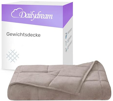 Dailydream Therapie Gewichtsdecke im Flauschigen Fleece, 4,5Kg für Erwachsende, 135x200cm, Rosa