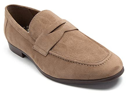 Thomas Crick Men's Harley Loafer Suede Leather Slip-On Shoes