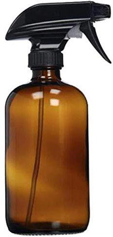 ericotry 1 botella vacía de vidrio ámbar pulverizador, recargable de niebla fina, ideal para aceites esenciales, aromaterapia, productos de limpieza caseros (500 ml)