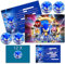 IRONIUM 12x Einladungskarten Kindergeburtstag Junge mit Umschlag Deutsch, Kindergeburtstags Party Einladungen, Cartoon Geburtstag Einladungskarten Set für Themed Party (A6)