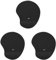 T'nB Ergo Design Tapis de Souris Repose-Poignets Gel Noir (Lot de 3)