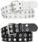EPINGBP 2 Stück Nietengürtel, Y2k GüRtel, Punk Gürtel Damen Und Herren Doppellochgürtel Doppelloch Gürtel Mit Punk Style Cosplay Gürtel Hip Hop Gürtel Rock Gürtel für Jeans Hosen Gothic Rockwear