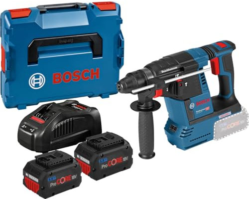Bosch - Perforateur SDS Plus 18V GBH18V-26 + 2 batteries ProCore 5,5Ah + chargeur + coffret L-BOXX - - 0611909001
