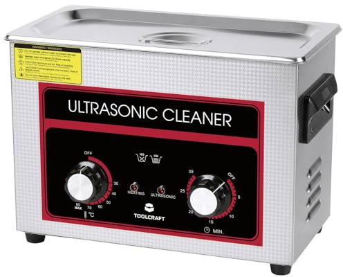 Toolcraft USC-450 Ultraschallreiniger Schmuck, Werkstatt, Bürobedarf 380 W 4.5 l mit Heizung, mit Reinigungskorb