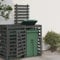 Swpsd Wheelie Bin Storage Extension Grey Solid Wood Pine Home & Garden grey pine Bin Shed