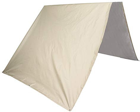 DriKou Tenda Parasole per Piscina 1x226 cm, Piscina con tettoia Parasole, Quattro Angoli fissati con Fibbie, tendalino Parasole Esterno per Escursionismo, Campeggio, Zaino in Spalla (Beige)