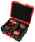 Case for Milwaukee M18 Drill & Driver: Storage Carrying Bag Tool Box for Milwaukee Tools, Waterproof Hard Case for Milwaukee Cordless Hammer Drill/Impact Driver/Battery/Charger (Red/Black Case Only)