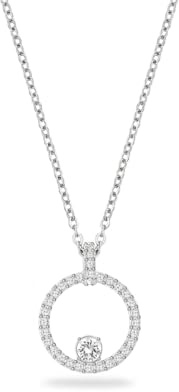 Swarovski Halskette mit Anhänger Constelle, weiß, Einheitsgröße, Kristall, Kristall, Kristall, Kristall, Kristall, Einheitsgröße, Kristall, Kristall, Kristall, Kristall
