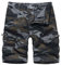 Misfuso Herren Cargo Shorts Camouflage Freizeit männer Kurze Hose Lose Fit Baumwolle Bermuda Camo Shorts Sommer-Camo-Schwarz-L