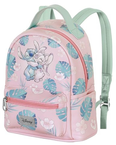 Disney Lilo et Stitch Hug-Sac à Dos Heady Petit, Rose, 22 x 25 cm, Capacité 8 L
