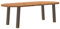 vidaXL Esstisch Hellbraun 240x100x74 cm Massivholz Eiche Oval
