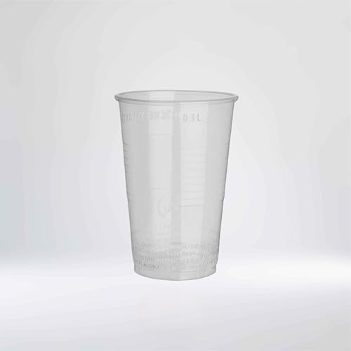 PACKEO 100/200 / 500/1000 Stk. Trinkbecher transparent klar 0,2 l, 200 ml, PP, Ø 70 mm - 0,3 l, 300 ml, PP, Ø 78 mm - 0,4 l, 400 ml, PP, Ø 95 mm (500, 0,3l)