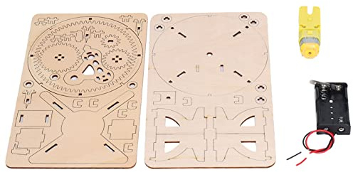 Oumefar Sonnensystem-Holzmodell, STEM-Lernspielzeug, Verbessert die Praktischen Fähigkeiten für, Sonne, Erde, Mond, Astronomie, Ziegelstein-Puzzle-Unterricht für -Wissenschaftsbegeisterte