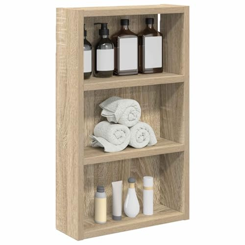 vidaXL Badezimmer-Wandschrank Sonoma-Eiche 30 x 10 x 50 cm