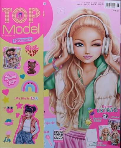 TOPModel Magazin 6/2026 Juni Ausgabe mit Stickern, Postern und Link zum Hörspiel