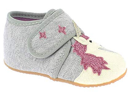 Living Kitzbühel Babyklettschuh Einhorn & Regenbogen Baby - Mädchen Hausschuhe