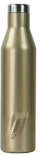 EcoVessel's ASPEN 750 ml ASPEN-750 ml, Gourde isotherme à poussière d'or