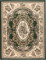 Carpeto Orientteppich Teppich Grün 200 x 300 cm Ornamente Muster Kurzflor Verona Kollektion