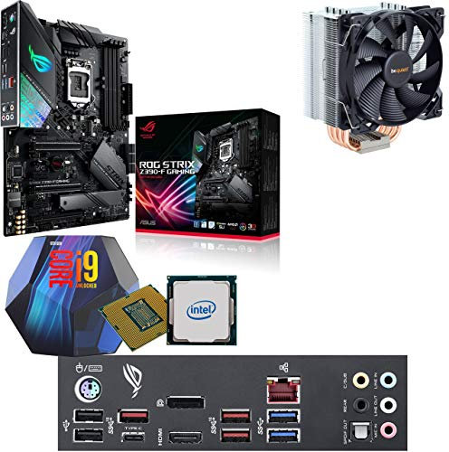 Components4All Intel Coffee Lake Core i9 9900K 3.6GHz (5.0GHz Turbo) CPU, Asus Strix Z390-F Gaming Motherboard & BeQuiet Pure Rock 120mm CPU Cooler Pre-Built Bundle NO RAM