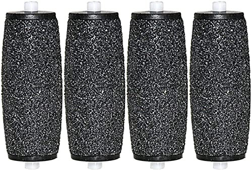 Compatible with Scholl Velvet Smooth Diamond Pedi Electric Foot File, 4 Pack Extra Coarse Replacement Rollers Hard Skin Remover Refills