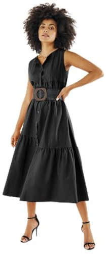 Mexx Damen Mexx Kleid, Schwarz, M EU