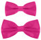 DonDon Vater-Sohn Fliegen Set im Partnerlook, bereits gebunden und verstellbar - Pink