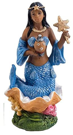 DRW Figura YEMAYA con Estrella Resina 17 cm