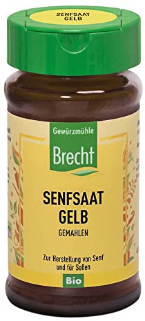 Brecht Senfsaat gelb, gemahlen, Glas, 35g