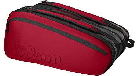 Wilson Unisex-Erwachsene Super Tour 15 Pk Clash V2.0 Schläger, Schwarz/Rot (Mehrfarbig), Einheitsgröße, Schwarz/Rot (Mehrfarbig)