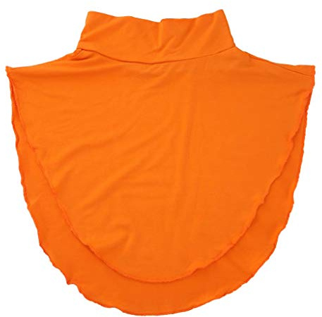 Damen Modal Faux Rollkragen Half Top Dickey Collar Musselin Hijab Neck Cover Grün, Orange, Einheitsgröße