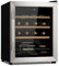 KLARSTEIN Vinamour - Frigorifero per vino Fridge con porta in vetro, con tecnologia Touch Control, 5-18 °C, autoportante, 1 zone, 16Fl./42l