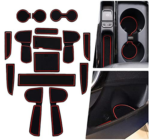 BIBIBO Gummimatten Antirutschmatten kompatibel mit Kia Ceed GT Proceed GT 2018-2024 / XCeed GT 2020-2024, Gummi-Automatten, Auto Matten, Anti-Rutsch-Matte, Aufbewahrungsbox rutschfeste Matten