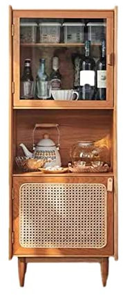 Buffets und Sideboards Nordisches einfaches Küchen-Sideboard Hochschrank multifunktionaler Schließfach-Weinschrank-Wohnzimmer-Veranda-Seitenschrank Farmhouse Buffet Server Bar Weinschrank