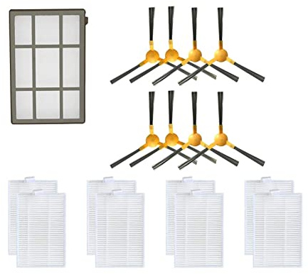 Staubsauger Ersatzteile for Seitenbürsten-Hepa-Filter. Kompatibel for ZiGMA Spark 980. Roboter-Staubsauger-Ersatzteil-Zubehör-Set (Color : Set J)