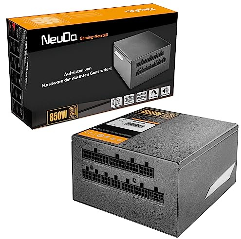 Alimentation PC ATX 850W 80Plus Gold avec Passe-câbles Noir