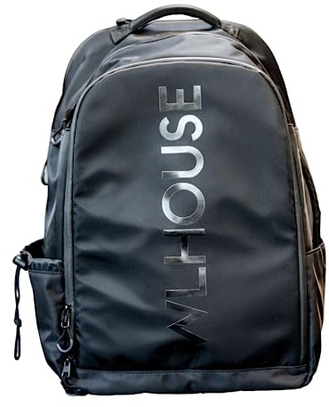 Weightlifting House Gym Rucksack Gym bag. (Black)