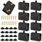 RYAN 8 Piezas Interruptor para Armarios Interruptores de Luz Interruptor Puerta Armario 1A 250V Interruptor de Reinicio Automático para puertas de armarios, puertas correderas (Negro)