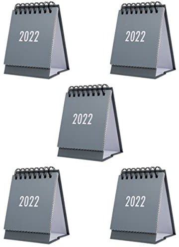 Mini-Schreibtischkalender 2022, Tischkalender 2021–2022, täglicher Schreibtischkalender, Mini-Schreibtischunterlage, Stehkalender, Rouge, Dekor, Büro, 2022, Kalender, vertikales Memorandum, Clamshell,