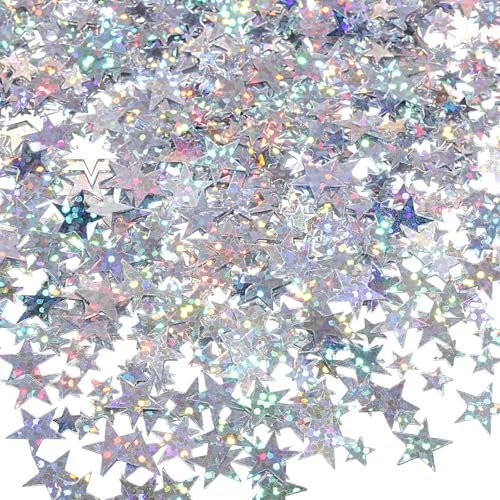 Glitzer Streudeko Sterne Konfetti, Glitzersterne Konfetti Weihnachten, Streudeko Weihnachten, Deko Sterne Confetti Tischdeko Weihnachten, Stern Deko Weihnachten, Geburtstag, Hochzeit, Silvester