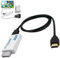 BRAVECOW Wii zu HDMI Konverter Adapter HD Converter Adapter mit 1,5m High Speed Konvertierungskabel HDMI-Anschluss 3,5 mm Audio Wii AV Multi-Ausgang