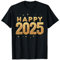 T-shirt doré Happy New Year 2025 Eve Party Family Christmas T-Shirt
