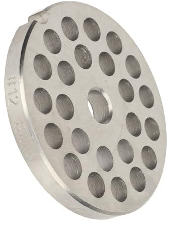 Piastra Disco Tritacarne Misura 12 in Acciaio Inossidabile, Ricambio da 8 Mm per Tagliare e Macinare Accessori da Cucina