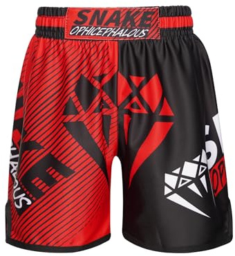 Vxuxlje Pojke Flicka Shorts för Boxning Muay Thai MMA Kickboxing Träningsshorts för Fitnessträning Kampsportträning Sportgymnastik 5-16 År, 5-6 �r